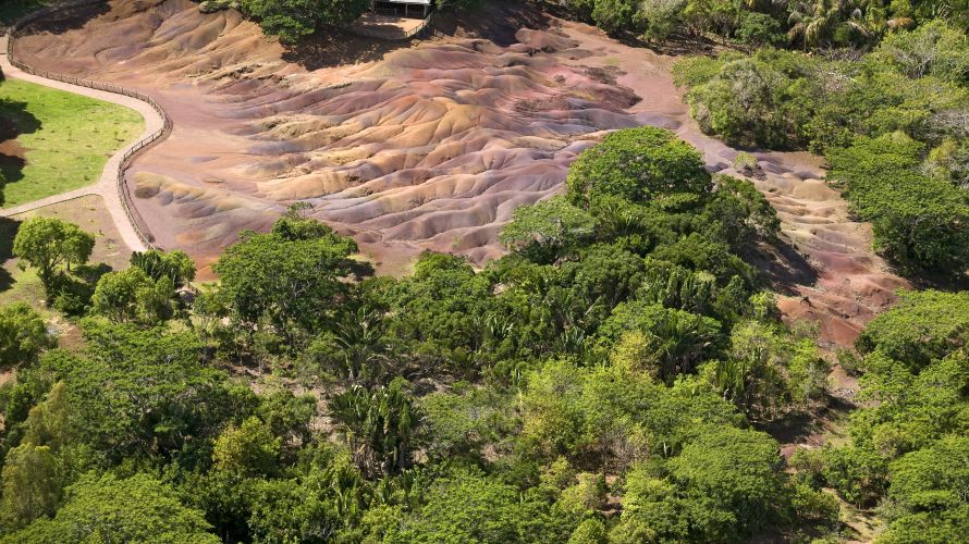 The seven-coloured earth at Chamarel